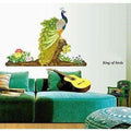 Multicolor - Decals Design Peacock Bird Wall Sticker | Grocsy