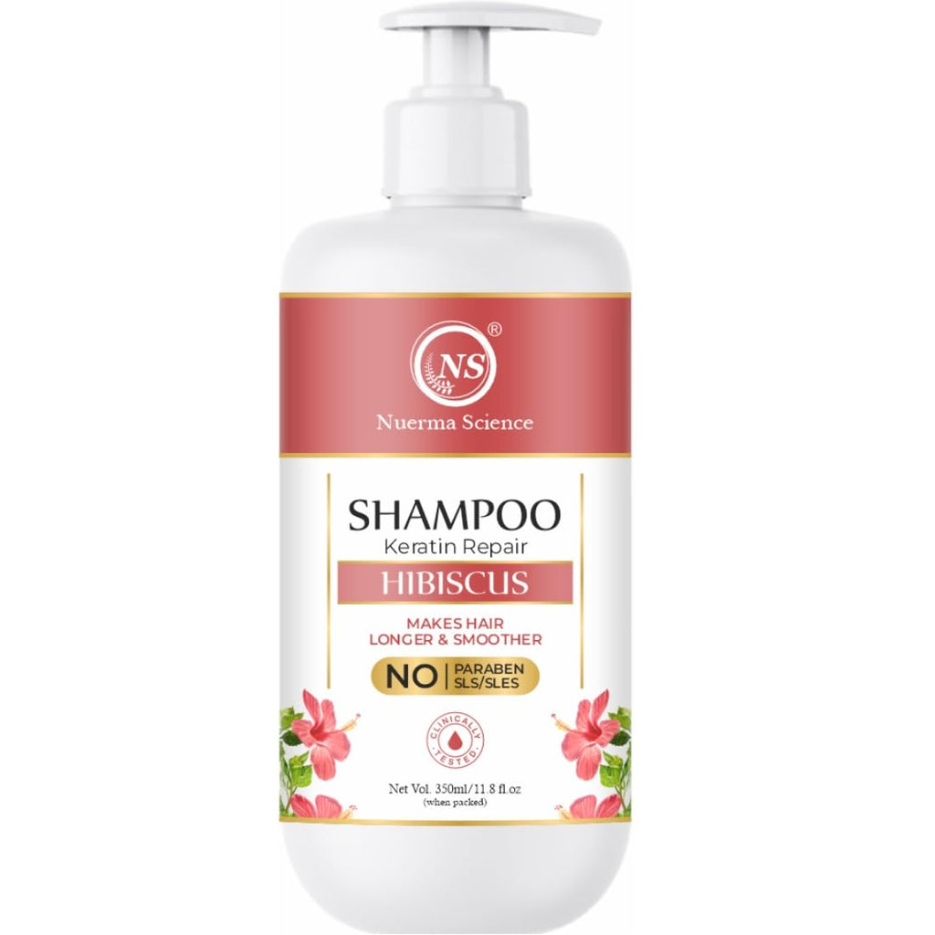 Nuerma Science Hibiscus Hair Shampoo with Keratin Repair (SLS Free) | Grocsy
