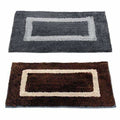Handicraft Style Eco Series 2 Piece Cotton Blend Door Mat - 16"x24", Grey and Brown | Grocsy