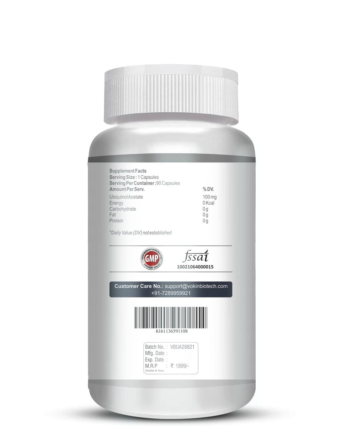 Vokin Biotech Ubiquinol - Acetate – Support Heart Health | Grocsy