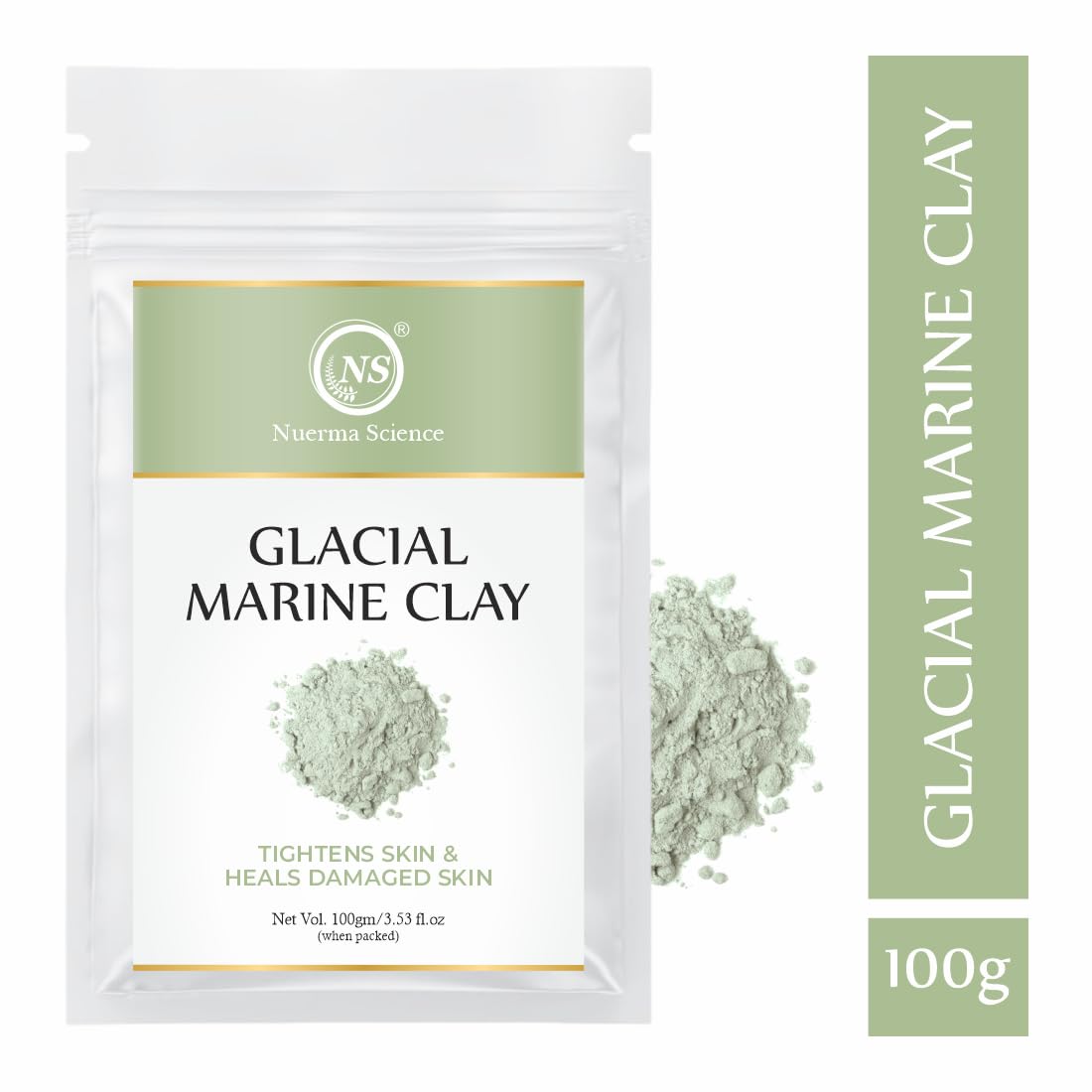 Nuerma Science Glacial Marine Clay | Tightens Skin & Heals Damaged Skin | Grocsy