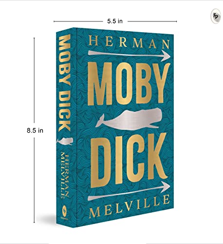 Moby Dick by Herman Melville (Deluxe Hardbound Edition) – Classic American Literature| Adventure Novel by Herman Melville | Grocsy