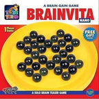 TOYZTREND Mind Challenging and Brain Development Brainvita Mini for Kids with 33 Glass Marbles | Grocsy