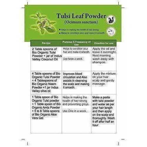 Indus Valley Bio Organic Hibiscus and Reetha Powder with Tulsi, 300g | Grocsy