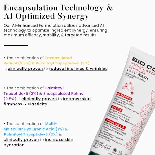 Bio Code Encapsulated Retinol & Peptide Complex Face Wash | Grocsy