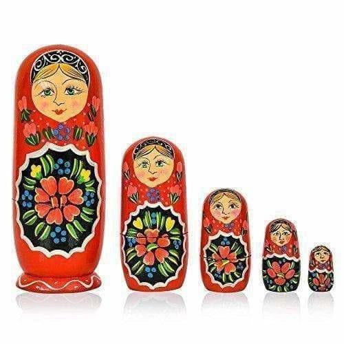 Indian doll - Kids Handmade Hand Painted Cute Wooden Indian Women Nesting Dolls | Grocsy