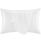 Ambra Linens Ultra Soft Pillow Protectors 400TC Set of 2 Breathable Pillow Covers-White | Grocsy