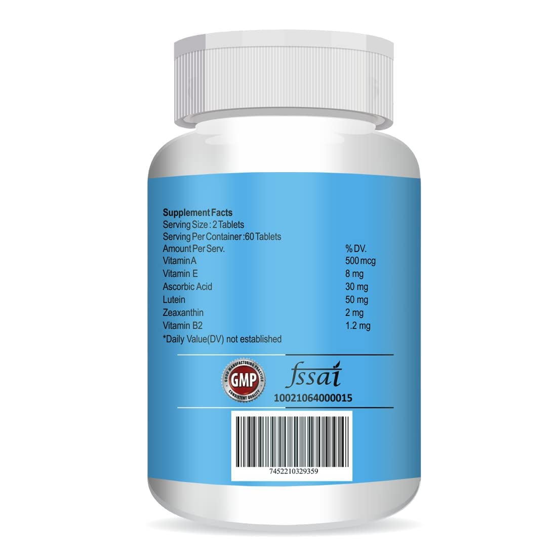 Vokin Biotech Topviz Eye Care Supplement To Improve Vision, Blue Light & Digital Guard (Lutein, Zeaxanthin) | Grocsy