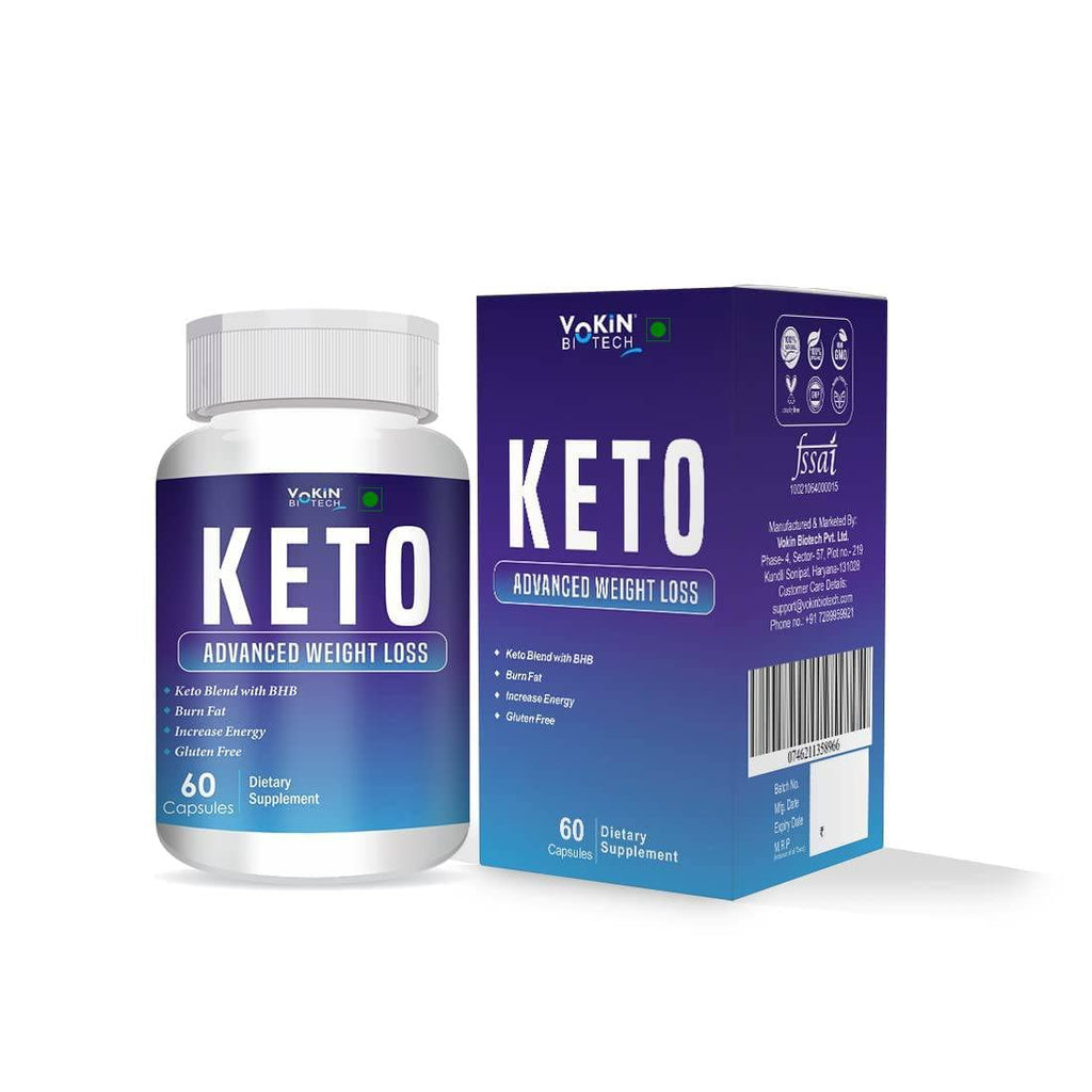 Vokin Biotech Keto Advaced Weight Loss Formula with Green Tea Extract Garcinia Combogia Capsules For Men and Women | Grocsy