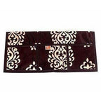 Floral Design Fridge Top Cover with 6 Utility Pockets - Brown Color | Grocsy