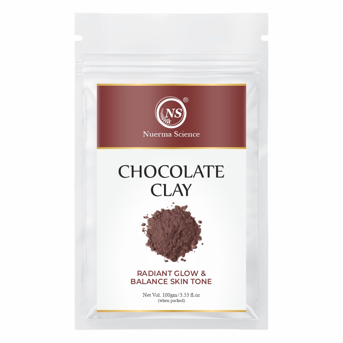 Nuerma Science Chocolate Clay | Radiant Glow & Balance Skin Tone | Grocsy