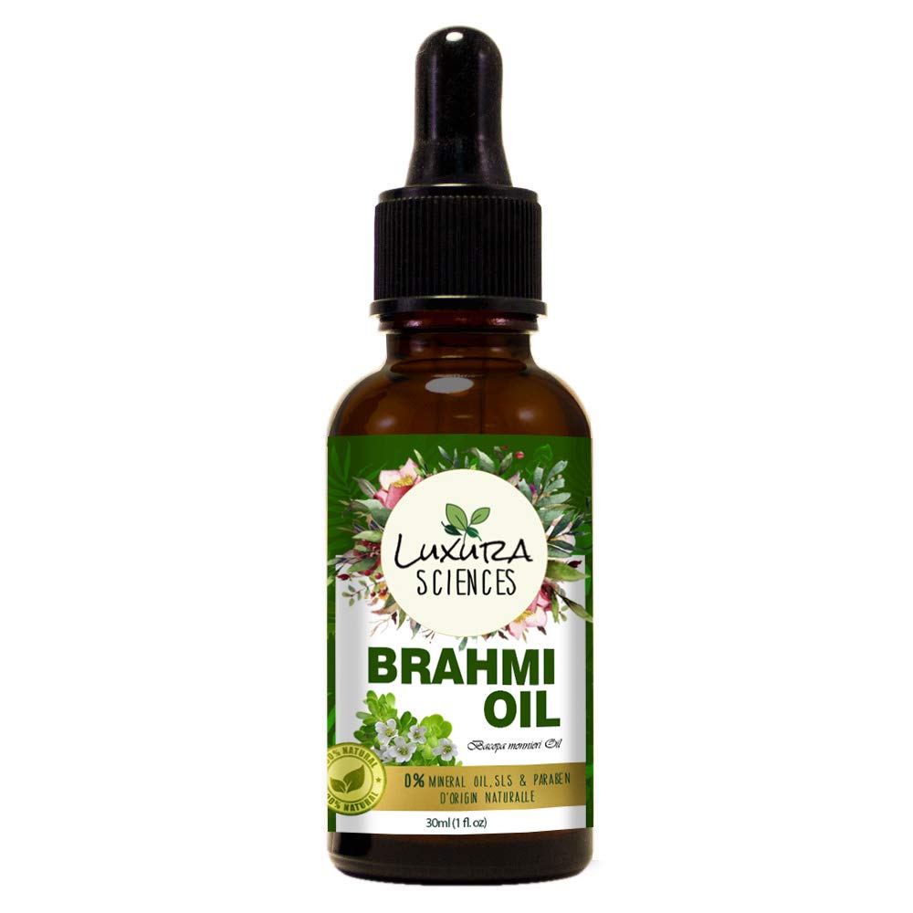 Luxura Sciences Organic Brahmi Oil for Hair Growth | Grocsy
