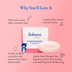 Softsens Baby Nourishing Soap Bar Enriched with Colloidal Oatmeal, Shea Butter & Vitamin E | Grocsy