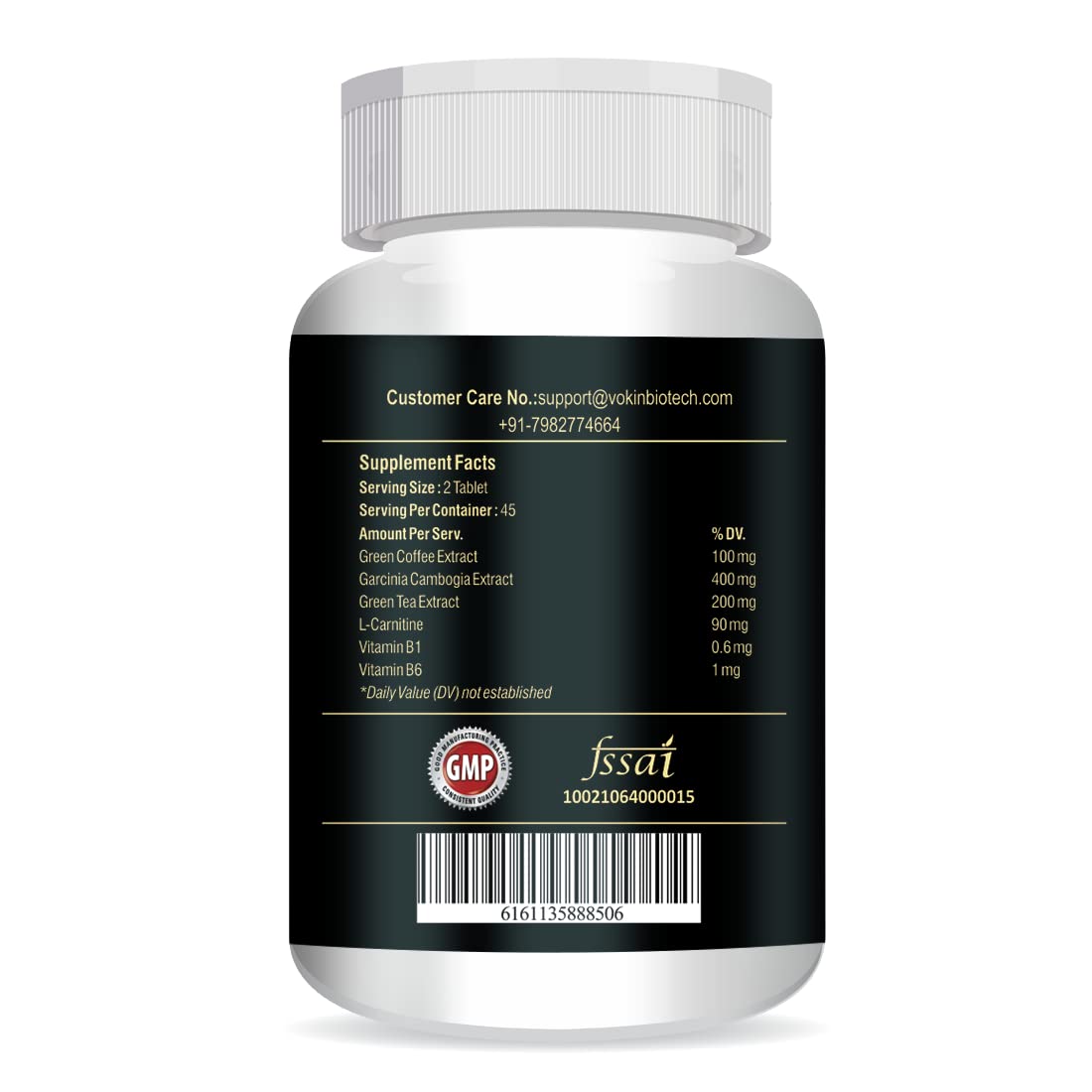 Vokin Biotech Slimherbal Tablets Support Reduce Belly Fat for Men & Women | Grocsy