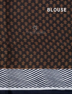 Black And Brown Colour Block Print Pure Kota Cotton Saree By Gayathri Reddy Designer Studio | Grocsy