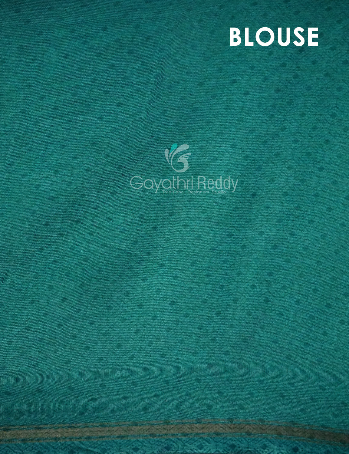 Shades of Yellow With Sea Blue Blouse Printed Semi Chanderi Saree By Gayathri Reddy Designer Studio | Grocsy