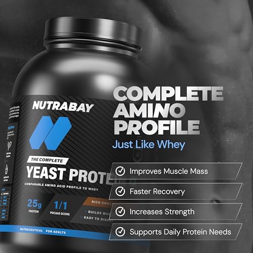 Nutrabay Yeast Protein Powder - Rich Chocolate Crème | Grocsy