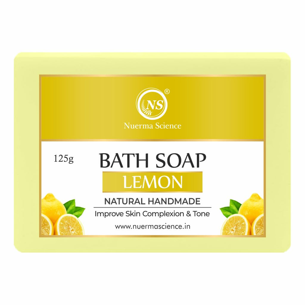 Nuerma Science Lemon Bath Soap | Improve Skin Complexion & Tone | Grocsy