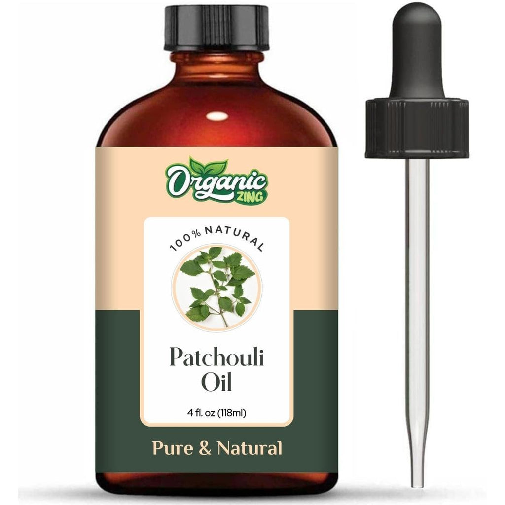 Organic Zing Patchouli Oil Pure & Natural for Skin, Face, Hair Care, Aromatherapy, Diffuser, Conditioner | Grocsy