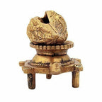 Brass Vishnu Shankh Conch Shell For Puja With Vastu/ Fengshui Tortoise For Home Decor | Grocsy