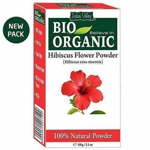 Indus Valley Bio Organic Hibiscus and Reetha Powder with Tulsi, 300g | Grocsy