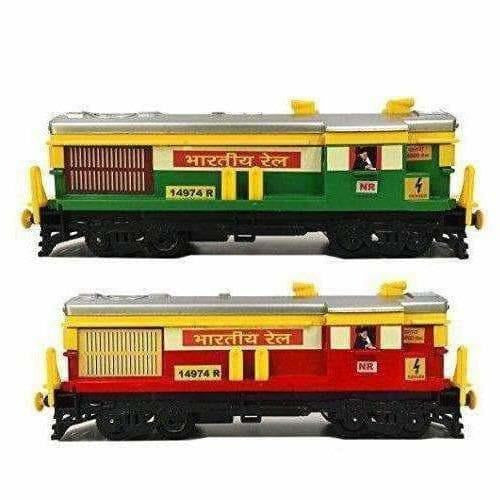 Train Engine (Set Of 2 Piece) (Green And Red) | Grocsy