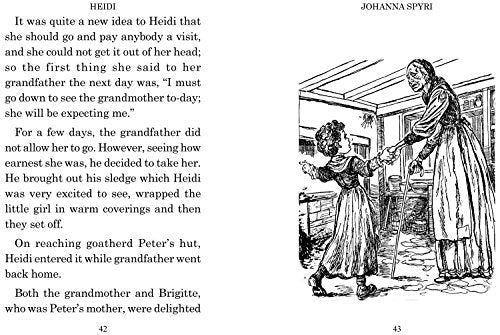 HEIDI (Abridged & illustrated edition) by Johanna Spyri | Grocsy