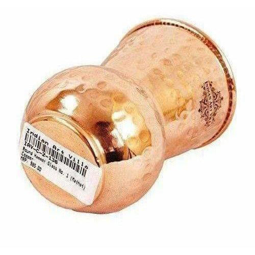 Copper Glass Tumbler, Drink ware & Serve ware -  Set Of 2 | Grocsy