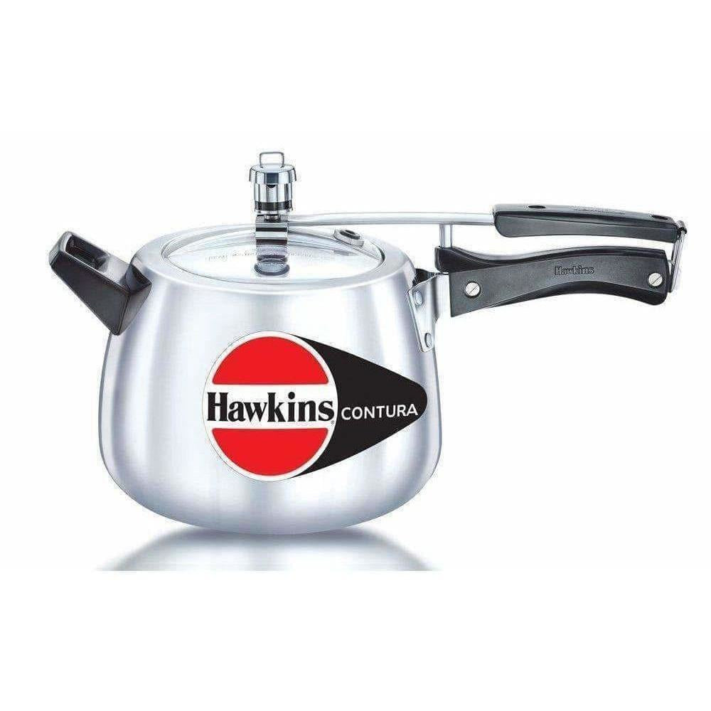 Hawkins Contura Aluminum Pressure Cooker, 3.5 Litres | Grocsy