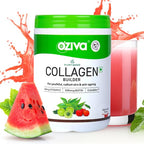 OZiva Vegan Collagen Builder with Biotin & Vitamin C For Brighter & Youthful Skin | Collagen Supplement For Women & Men | Plant Based Collagen Powder | Grocsy