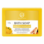 Nuerma Science Haldi Chandan Bath Soap | Removes Tan & Pigmentation | Grocsy