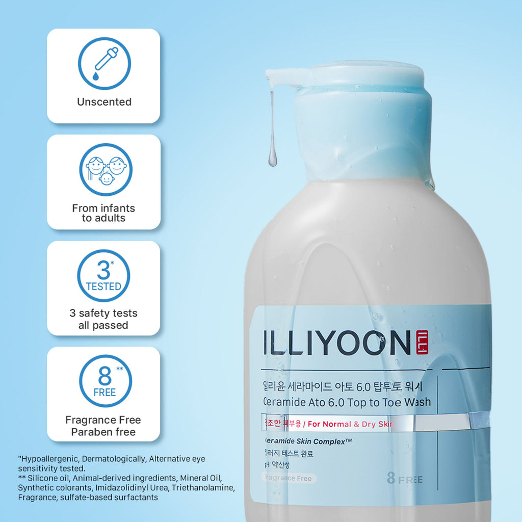Illiyoon Ceramide Ato 6.0 Top To Toe Wash | Grocsy