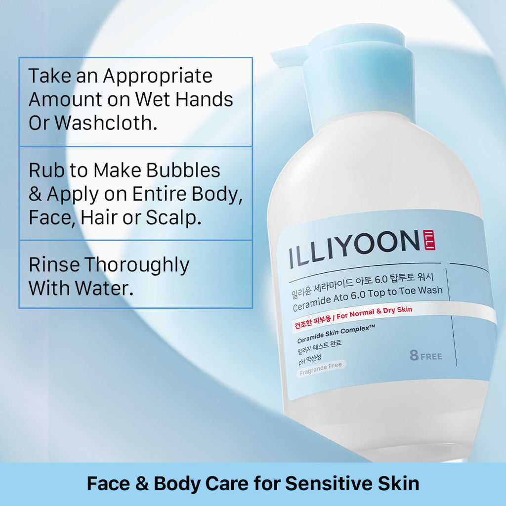 Illiyoon Ceramide Ato 6.0 Top To Toe Wash | Grocsy