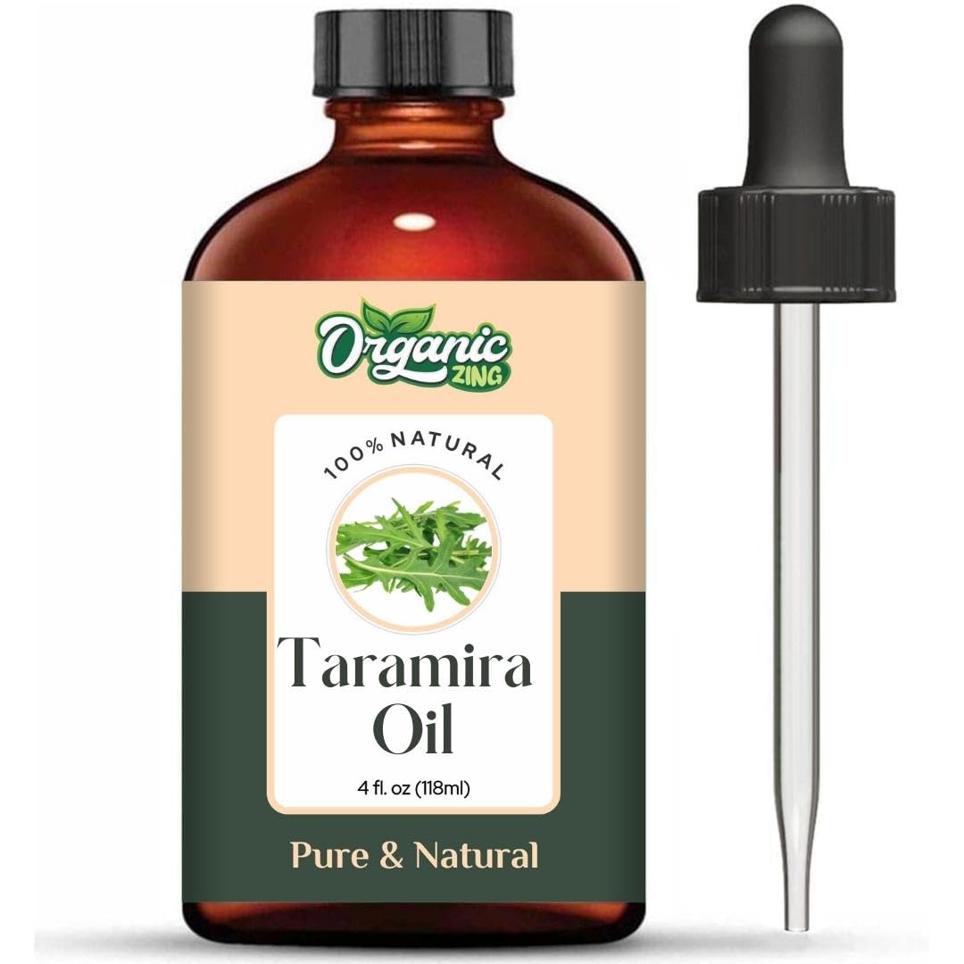 Organic Zing Taramira (Eruca vesicaria SSP. Sativa) Oil |Pure & Natural Steam Distilled Essential Oil Massage, Skincare & Haircare | Grocsy