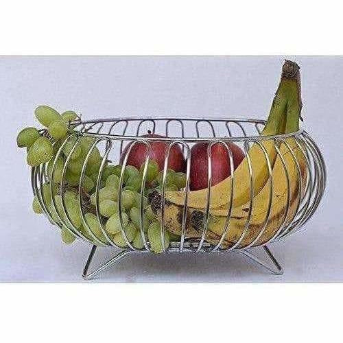 Stainless Steel Vegetable and Fruit Bowl Basket | Grocsy