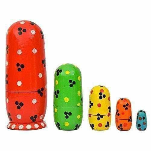 Indian doll - Kids Handmade Hand Painted Cute Wooden Indian Women Nesting Dolls | Grocsy
