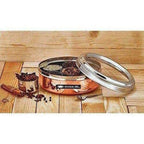 Stainless Steel and Copper Silver Spice Box and German Bowl Set of 3 | Grocsy