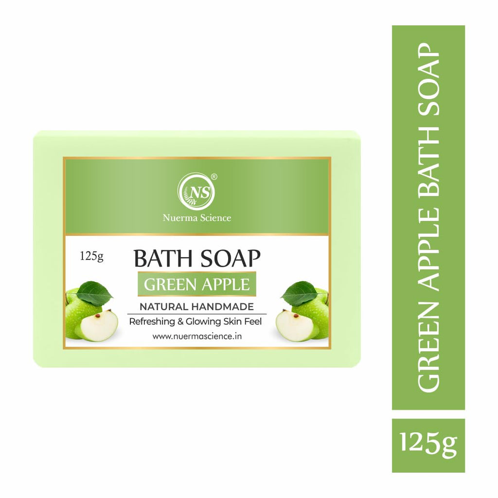 Nuerma Science Green Apple Bath Soap | Refreshes & Revitalizes Skin | Grocsy