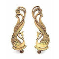 Peacock Design Brass Door Handle Pair (2 pcs) | Grocsy