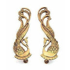 Peacock Design Brass Door Handle Pair (2 pcs) | Grocsy