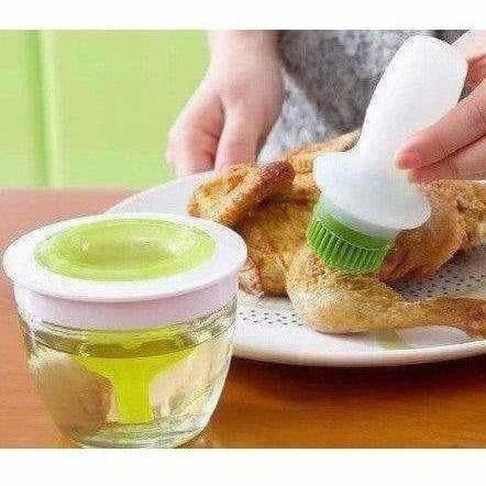Silicone Oil Brush Basting Set (Ks14, Multicolour) | Grocsy