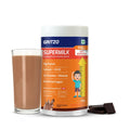 Gritzo SuperMilk Height+ (7-12y Boys), 10g Protein Powder - Double Chocolate | Grocsy