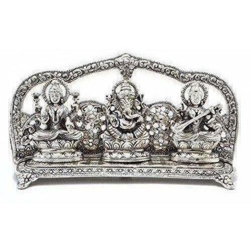 Laxmi Ganesha Saraswati Idol | Grocsy