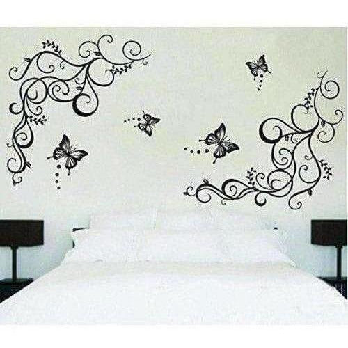 Lovely Black Butterflies Wall Sticker | Grocsy