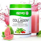 OZiva Vegan Collagen Builder with Biotin & Vitamin C For Brighter & Youthful Skin | Collagen Supplement For Women & Men | Plant Based Collagen Powder | Grocsy