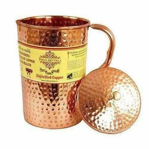 Copper Pitcher with 2 Glasses | Grocsy