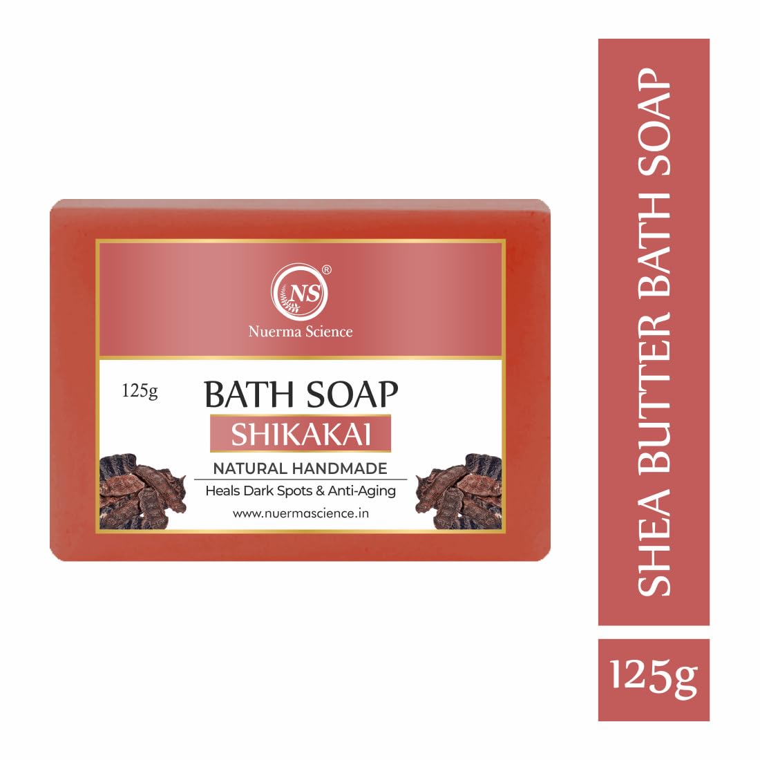 Nuerma Science Shikakai Bath Soap | Heals Dark Spots & Anti-Aging | Grocsy