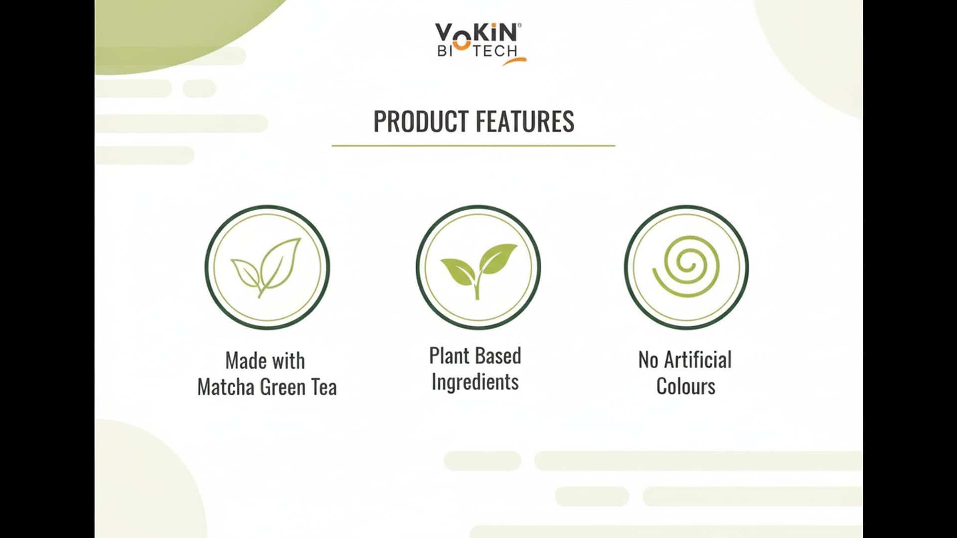 Vokin Biotech Matcha Green Tea Powder Supports Weight Loss Management | Rich In Antioxidants | Grocsy