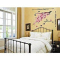 Flower Branch with Birds Wall Sticker - Multi color | Grocsy