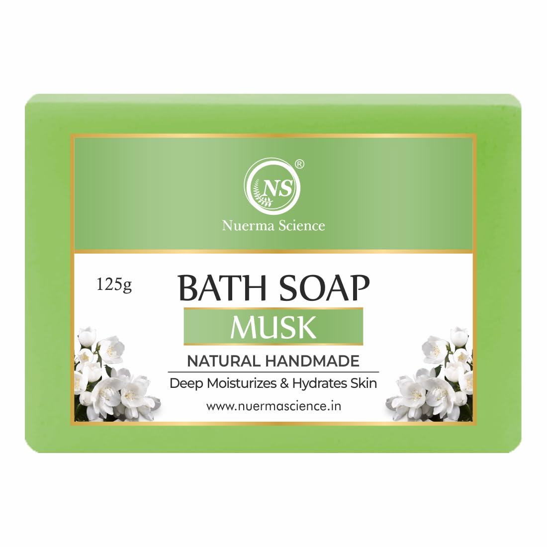 Nuerma Science Musk Bath Soap | Enveloping Fragrance for All-Day Freshness | Grocsy